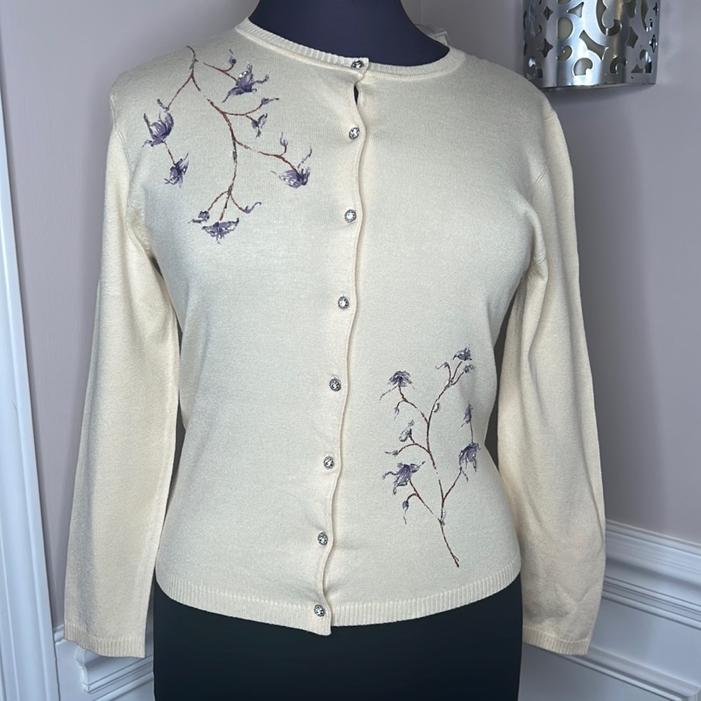 New! Bogari Ivory Sweater Size XL